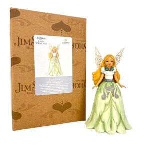 Jim Shore White Woodland Fancy Fairy Leaf Skirt Figurine NIB
